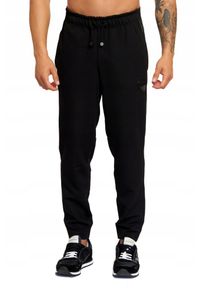 EA7 Emporio Armani - EA7 Męskie spodnie dresowe z lampasami, Rozmiar L. Kolor: czarny. Materiał: poliester, dresówka. Wzór: aplikacja #6