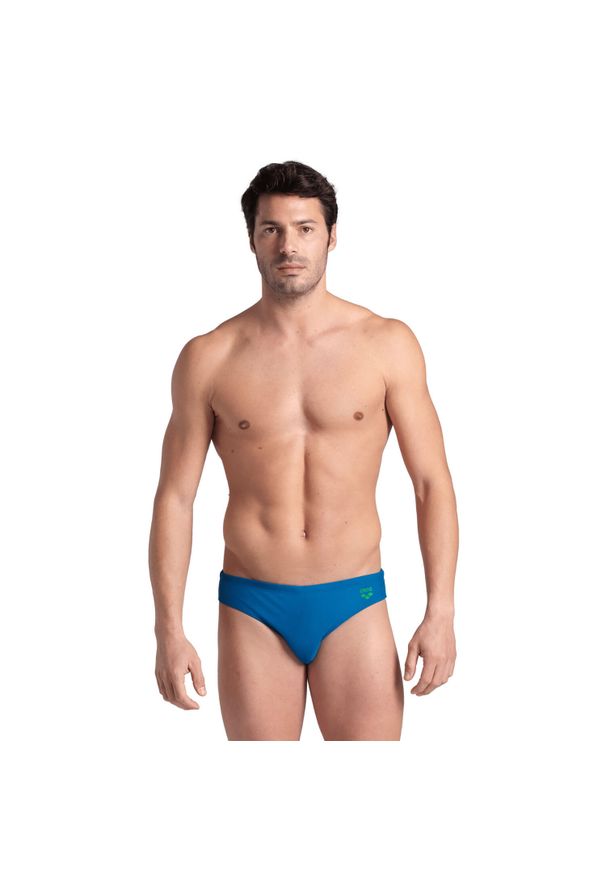 Kąpielówki męskie slipy kąpielowe sportowe na basen Arena Sanatamarias. Kolor: wielokolorowy, niebieski, zielony