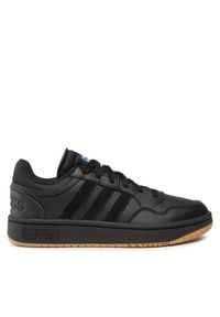 Adidas - adidas Sneakersy Hoops 3.0 Low Classic Vintage GY4727 Czarny. Kolor: czarny. Materiał: skóra