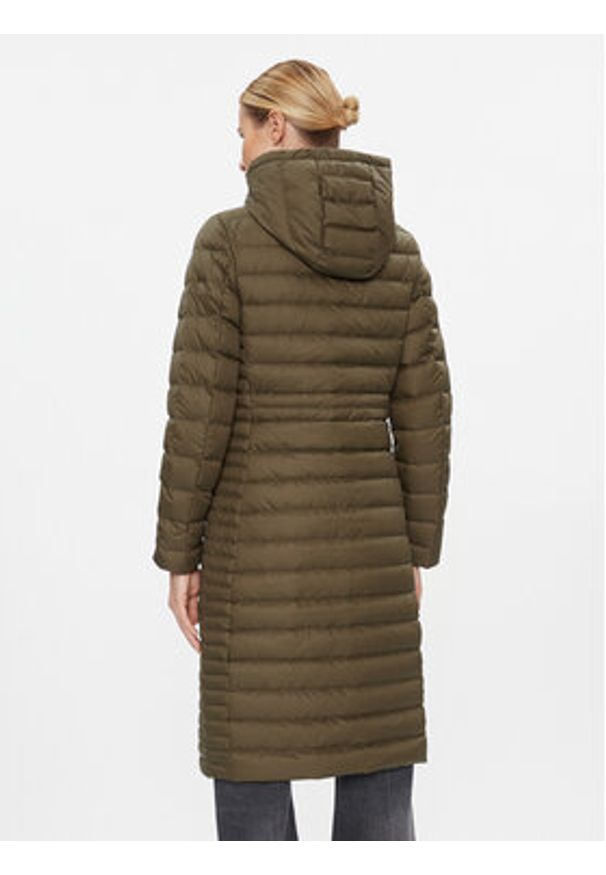 TOMMY HILFIGER - Tommy Hilfiger Kurtka puchowa Feminine WW0WW39861 Khaki Regular Fit. Kolor: brązowy. Materiał: syntetyk