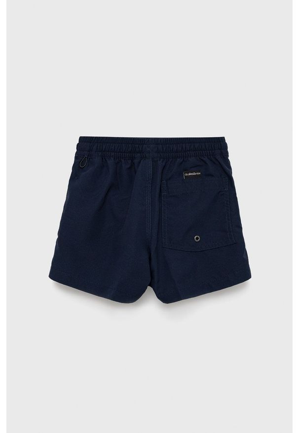 Quiksilver szorty kąpielowe dziecięce kolor granatowy. Kolor: niebieski. Materiał: materiał