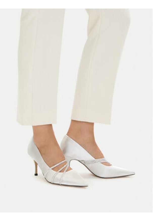 Jenny - JENNY Szpilki CEO-6V9221-9 Biały. Kolor: biały. Materiał: materiał. Obcas: na szpilce