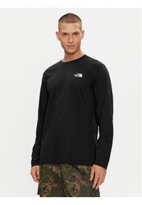 The North Face Longsleeve Simple Dome NF0A87QN Czarny Regular Fit. Kolor: czarny. Materiał: bawełna. Długość rękawa: długi rękaw