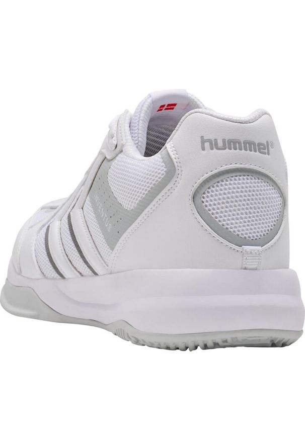 Buty halowe Hummel Inventus Off. Kolor: biały, wielokolorowy, szary. Materiał: guma. Szerokość cholewki: normalna