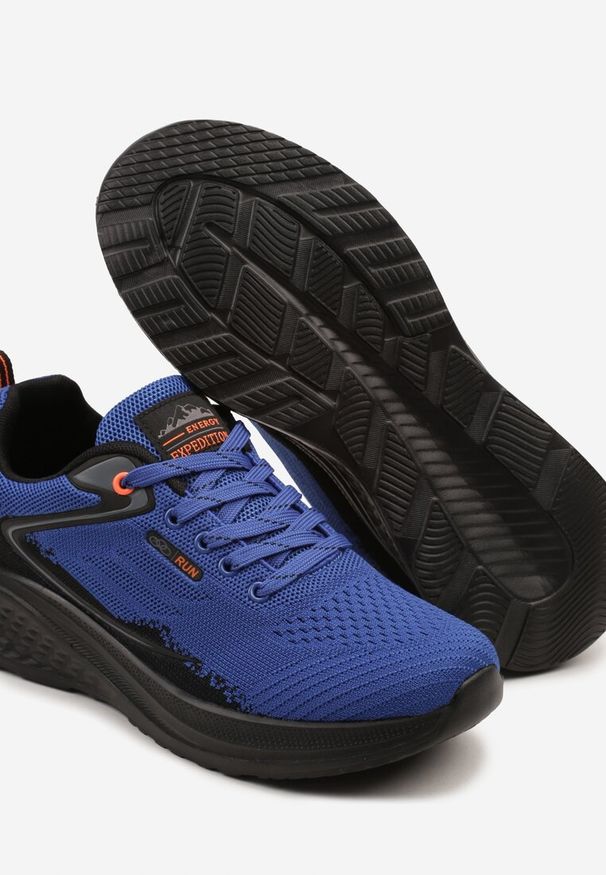 Born2be - Niebieskie Buty Sportowe z Materiałową Cholewką przed Kostkę Odavene. Wysokość cholewki: przed kostkę. Kolor: niebieski. Materiał: materiał. Szerokość cholewki: normalna