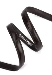 Gino Rossi Pasek BLYL23005 Brązowy. Kolor: brązowy. Materiał: skóra