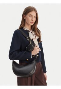 BOSS Torebka Sandy Halfmoon 50558133 Czarny. Kolor: czarny. Materiał: skórzane #1