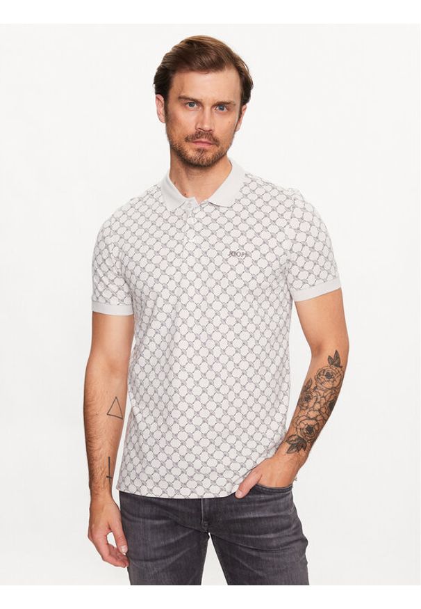 JOOP! Polo 30036150 Biały Modern Fit. Typ kołnierza: polo. Kolor: biały. Materiał: bawełna