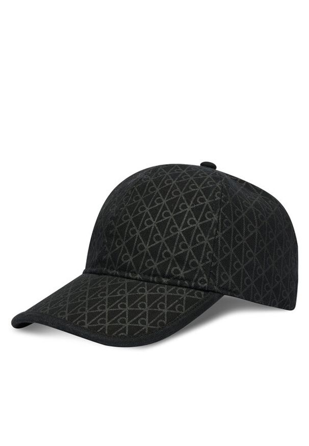 Calvin Klein Czapka z daszkiem Emblem Print W Leather Patch Cap LV04D5029G Czarny. Kolor: czarny. Materiał: bawełna. Wzór: nadruk