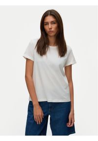 Vero Moda T-Shirt Blair 10325914 Biały Regular Fit. Kolor: biały. Materiał: bawełna