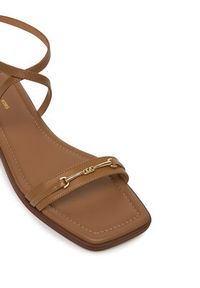 MICHAEL Michael Kors Sandały Lena 40S5LEFS1L Brązowy. Kolor: brązowy. Materiał: skóra #5