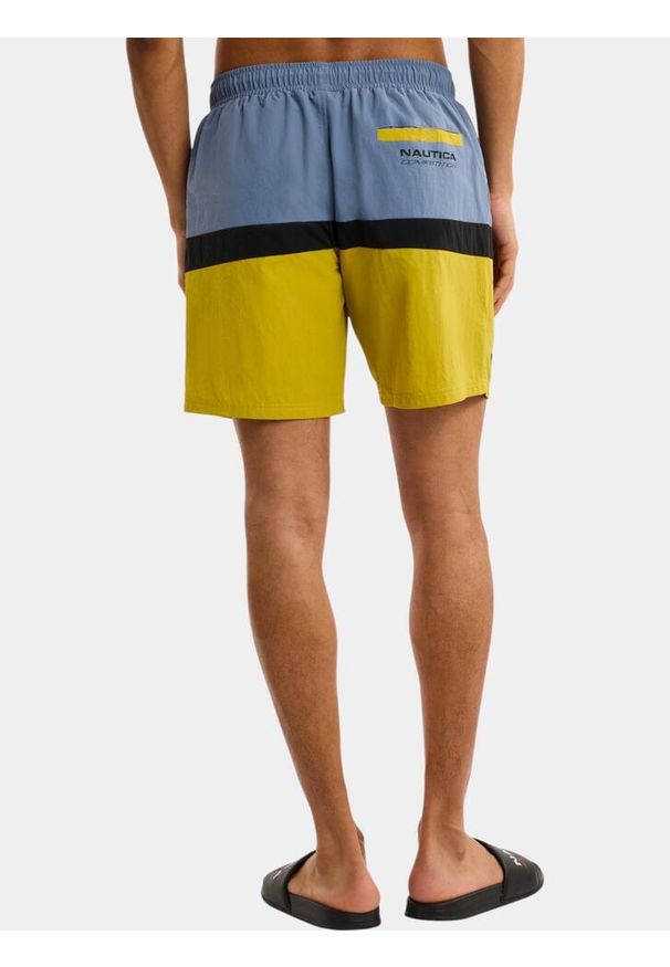 Szorty Męskie Nautica Ferns 6". Kolor: wielokolorowy, niebieski, zielony. Materiał: materiał
