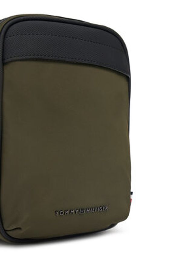 TOMMY HILFIGER - Tommy Hilfiger Saszetka Th Repreve Mini Reporter AM0AM13185 Zielony. Kolor: zielony. Materiał: materiał
