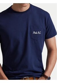 Polo Ralph Lauren T-Shirt 710B16610001 Granatowy Regular Fit. Typ kołnierza: polo. Kolor: niebieski. Materiał: bawełna #4