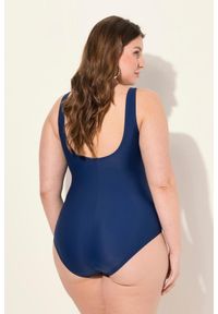 ULLA POPKEN - Damski Kostium kąpielowy wzór paisley miękkie miseczki z recyklingu. Kolekcja: plus size. Kolor: niebieski. Materiał: elastan, poliamid, materiał. Wzór: paisley