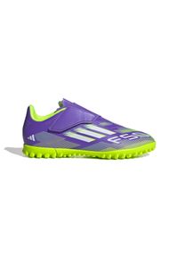 Adidas - Dziecięce buty piłkarskie adidas F50 Club VEL TF. Kolor: fioletowy. Sport: piłka nożna #1