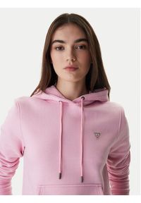 Guess Jeans Bluza W4YQ04 KC811 Różowy Regular Fit. Kolor: różowy. Materiał: bawełna #2