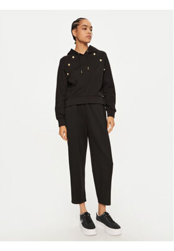 Gaudi Bluza 421BD64003 Czarny Regular Fit. Kolor: czarny. Materiał: syntetyk