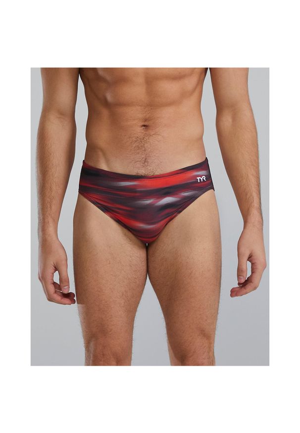 Spodenki męskie TYR Brief Swimsuit. Kolor: wielokolorowy, czerwony