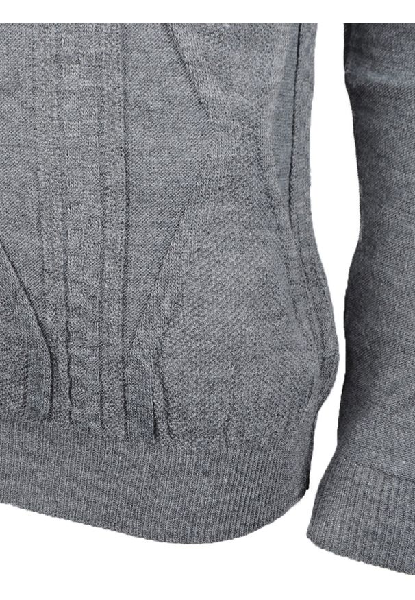Xagon Man Sweter "Polo" | A1908 1J91269 | Mężczyzna | Szary. Okazja: na co dzień. Typ kołnierza: polo. Kolor: szary. Materiał: akryl. Styl: casual