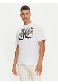 Just Cavalli T-Shirt 76OAHG12 Biały Regular Fit. Kolor: biały. Materiał: bawełna