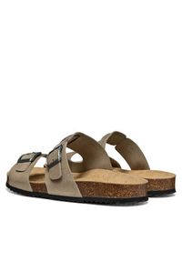 Geox Klapki U Sandal Ghita U159VB 00032 C1018 Szary. Kolor: szary. Materiał: skóra, nubuk