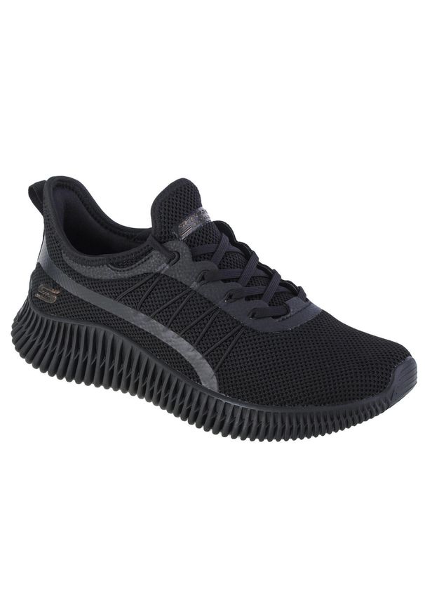 skechers - Buty sportowe Sneakersy damskie, Bobs Geo-New Aesthetics. Kolor: czarny. Sport: turystyka piesza
