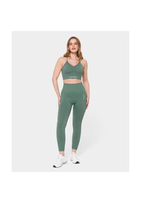 Legginsy bezszwowe Carpatree Allure zielone. Kolor: zielony. Sport: fitness