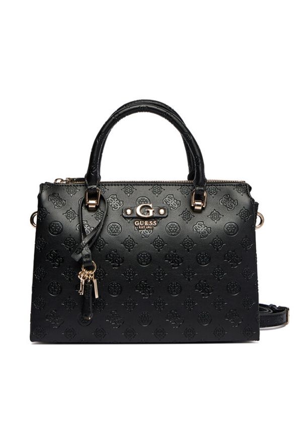 Guess Torebka Dita HWPD76 02060 Czarny. Kolor: czarny. Materiał: skórzane