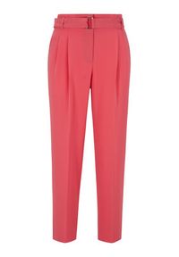 BOSS - Boss Spodnie materiałowe Tapiah 50490037 Różowy Relaxed Fit. Kolor: różowy. Materiał: syntetyk #2