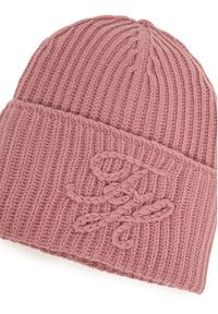 TOMMY HILFIGER - Tommy Hilfiger Czapka Th Elevated Script AW0AW17777 Różowy. Kolor: różowy. Materiał: wełna #2