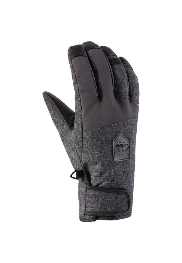 Rękawice narciarskie męskie Viking Hjort Man. Kolor: szary. Sezon: zima. Sport: narciarstwo