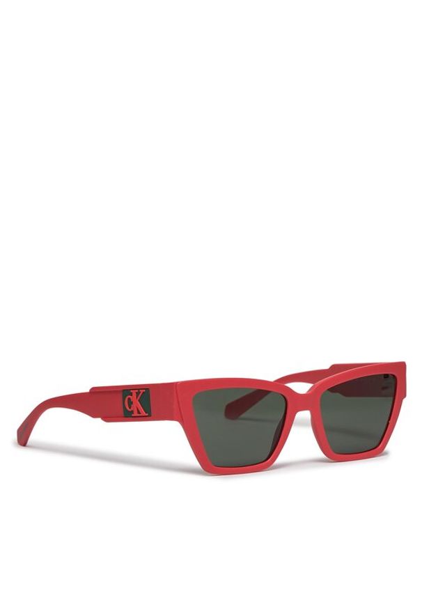 Calvin Klein Jeans Okulary przeciwsłoneczne CKJ23624S Czerwony. Kolor: czerwony