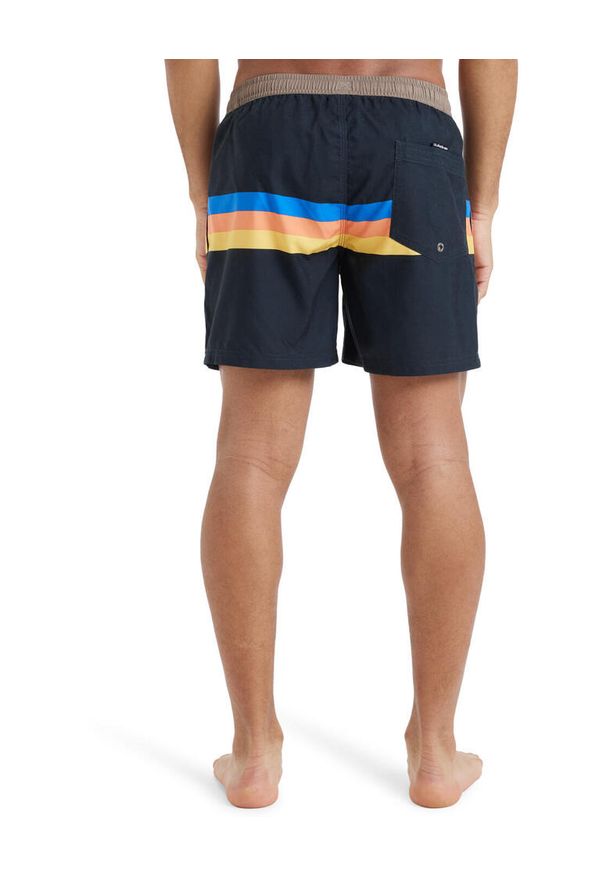 Quiksilver - Szorty kąpielowe dla Mężczyzn EVERYDAY STRAIGHT 15" Czarny. Kolor: brązowy, zielony, wielokolorowy. Materiał: poliester, materiał. Styl: sportowy