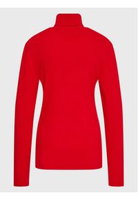 Calvin Klein Jeans Plus Golf J20J220138 Czerwony Slim Fit. Typ kołnierza: golf. Kolor: czerwony. Materiał: syntetyk #3