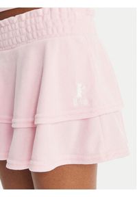 Juicy Couture Spódnica mini Smocked Terry JCGGS126006 Różowy Regular Fit. Kolor: różowy. Materiał: bawełna #6
