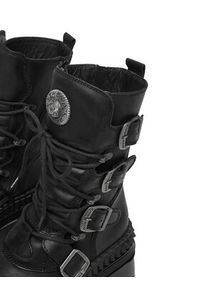 NEW ROCK Trzewiki M-WALL373-S15 Czarny. Kolor: czarny. Materiał: skóra. Styl: rockowy #5