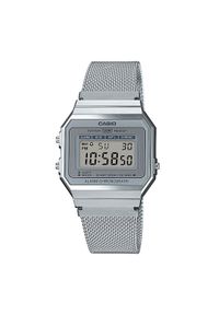 Casio Zegarek Vintage A700WEM-7AEF Srebrny. Kolor: srebrny. Styl: vintage