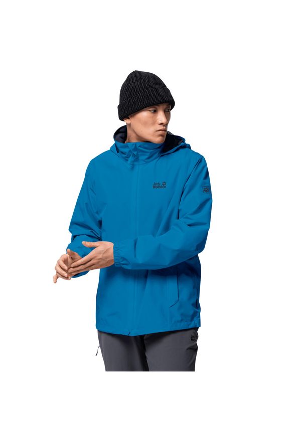 Kurtka wodoodporna Jack Wolfskin Stormy Point. Kolor: niebieski