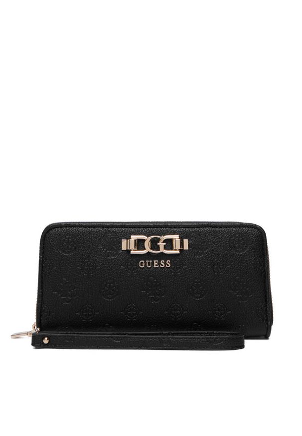 Guess Portfel Anise Slg SWPD99 16146 Czarny. Kolor: czarny. Materiał: skóra