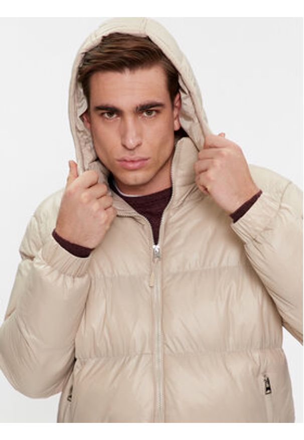 Brave Soul Kurtka zimowa MJK-JAREDSTONE Beżowy Regular Fit. Kolor: beżowy. Materiał: syntetyk. Sezon: zima