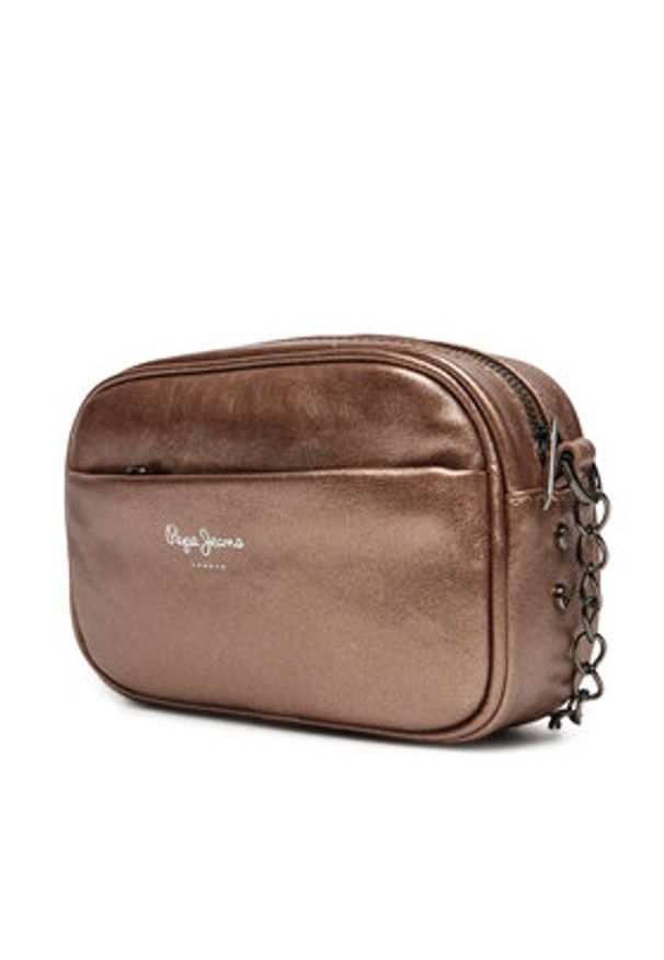 Pepe Jeans Torebka PL031577 Miedziany. Kolor: brązowy. Materiał: skórzane