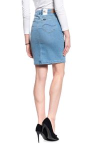 Lee - LEE PENCIL SKIRT DAMSKA SPÓDNICA JEANSOWA LIGHT LOU L38GQDXJ 112108197. Materiał: jeans #9