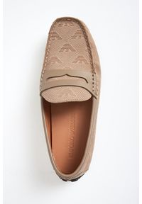 Emporio Armani - Mokasyny męskie zamszowe EMPORIO ARMANI. Materiał: zamsz #4