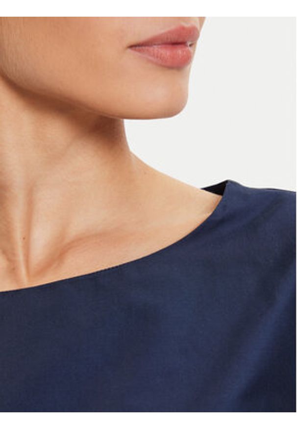 Weekend Max Mara Bluzka Parana 2425166021 Granatowy Relaxed Fit. Kolor: niebieski. Materiał: bawełna, syntetyk