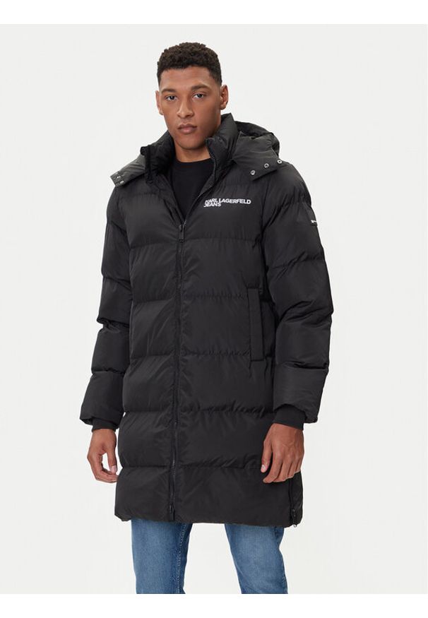 Karl Lagerfeld Jeans Kurtka zimowa A4M15028 Czarny Regular Fit. Kolor: czarny. Materiał: syntetyk. Sezon: zima