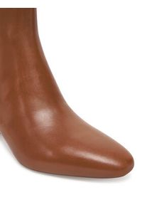 Lauren Ralph Lauren - LAUREN RALPH LAUREN Botki 802974503001 Brązowy. Kolor: brązowy. Materiał: skóra