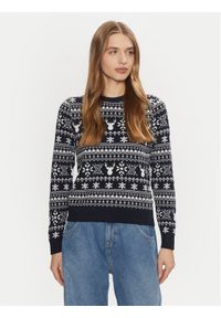 only - ONLY Sweter Xmas Winter 15327601 Granatowy Regular Fit. Kolor: niebieski. Materiał: syntetyk #1