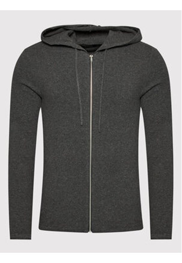 Jack & Jones - Jack&Jones Kardigan Hill 12190154 Szary Regular Fit. Kolor: szary. Materiał: bawełna
