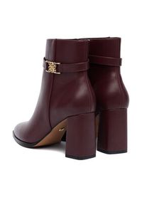 Nine West Botki CEO-NASIRA-01 Bordowy. Kolor: czerwony. Materiał: materiał #7